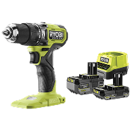 18V ONE+™ bezuhlíková příklepová vrtačka + 1 x akumulátor 4,0 Ah, 1 x 2,0 Ah